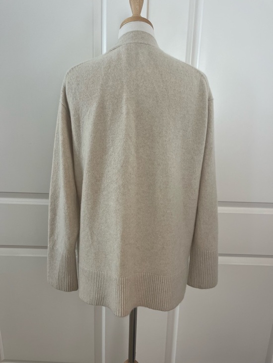 Vince V-neck cashmere blend cardigan Tan size Small - Picture 2 of 5